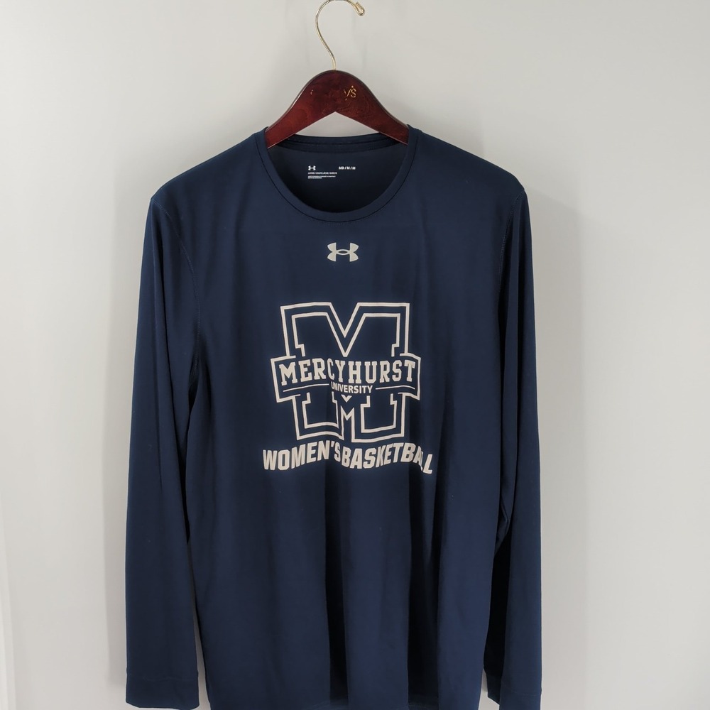 Mercyhurst University Women's Basketball Under Armour T-Shirt‎ Navy Blue Size M